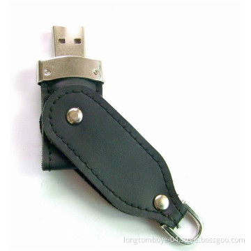 Leather USB Flash Drive Logo Welcomed